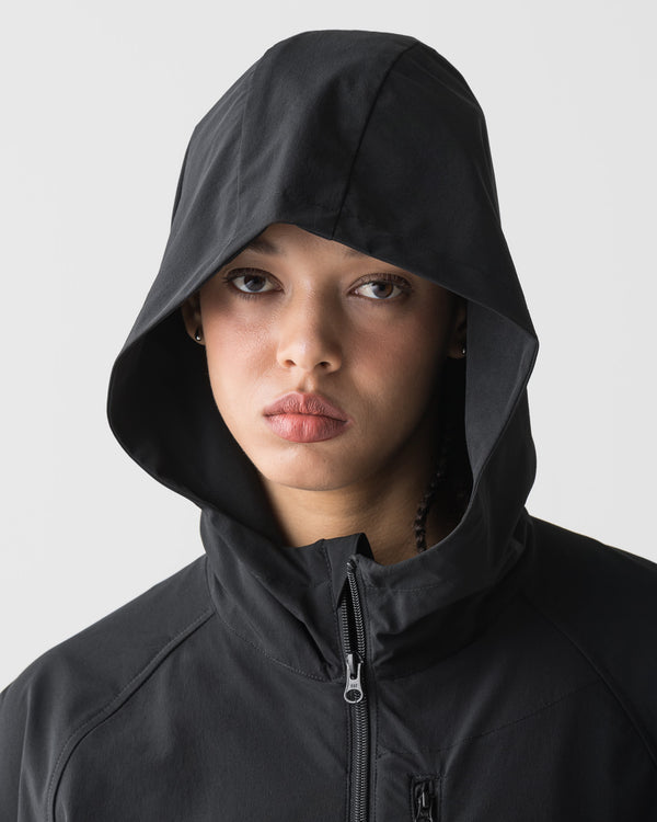 CRONOS WOMEN LIGHT STRETCH HOODIE【BLACK】