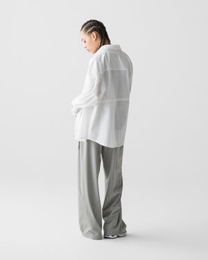 CRONOS WOMEN LIGHT STRETCH SHIRT【WHITE】