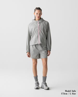 CRONOS WOMEN LIGHT STRETCH HOODIE【GRAY】