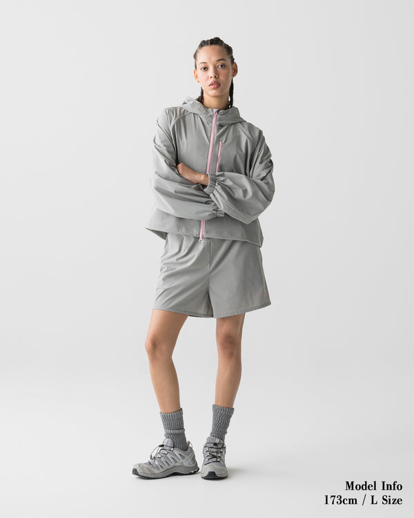 CRONOS WOMEN LIGHT STRETCH SHORTS【GRAY】
