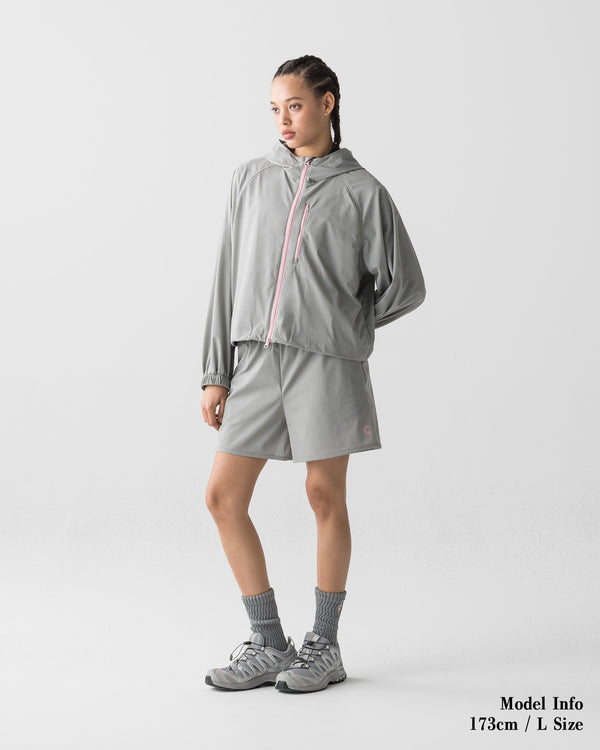 CRONOS WOMEN LIGHT STRETCH SHORTS【GRAY】