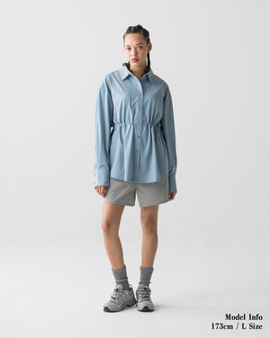 CRONOS WOMEN LIGHT STRETCH SHORTS【GRAY】