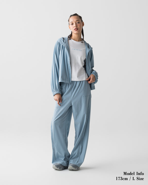 CRONOS WOMEN LIGHT STRETCH HOODIE【BLUE】