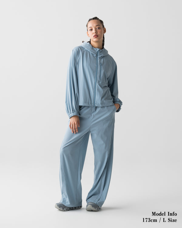 CRONOS WOMEN LIGHT STRETCH HOODIE【BLUE】