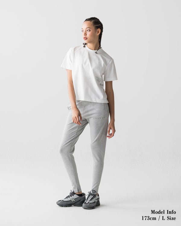 CRONOS WOMEN COOL FEEL SKINNY PANTS【GRAY】