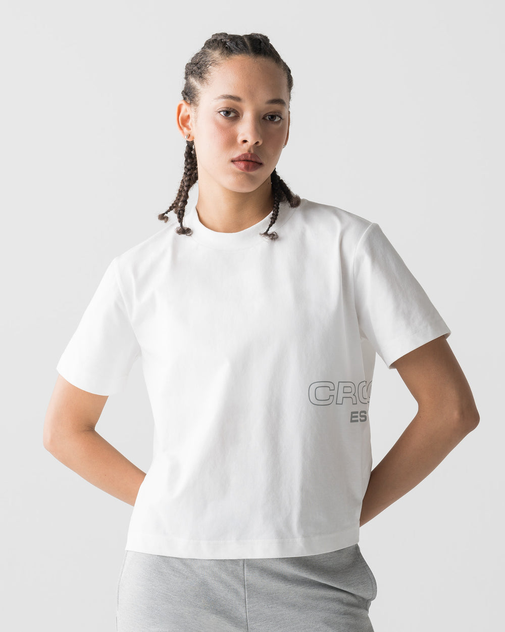 CRONOS WOMEN COOL FEEL T-SHIRT [WHITE]