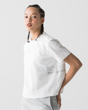 CRONOS WOMEN COOL FEEL T-SHIRTS【WHITE】