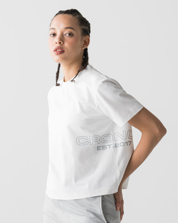 CRONOS WOMEN COOL FEEL T-SHIRTS【WHITE】