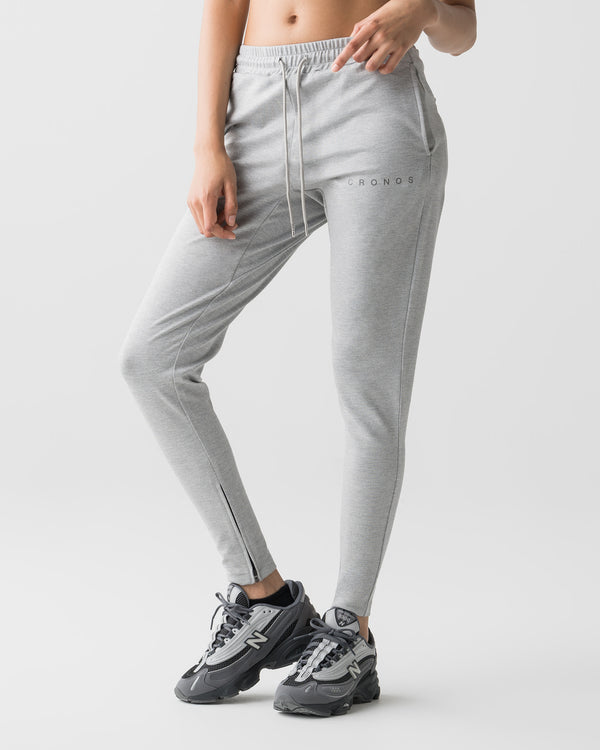 CRONOS WOMEN COOL FEEL SKINNY PANTS【GRAY】