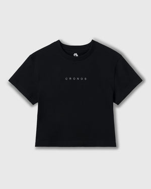 CRONOS WOMEN MINI FIT T-SHIRTS【BLACK】