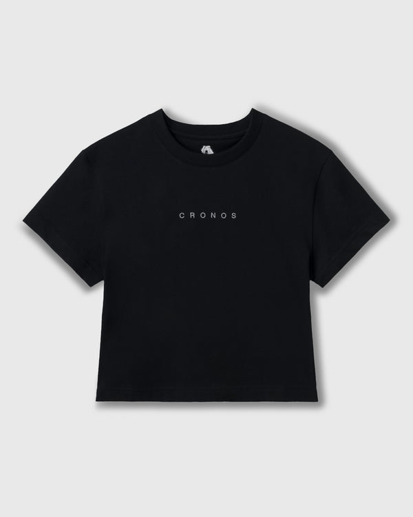 CRONOS WOMEN MINI FIT T-SHIRTS【BLACK】
