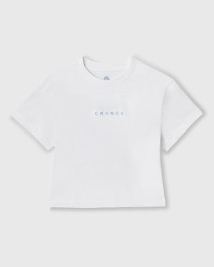 CRONOS WOMEN MINI FIT T-SHIRTS【WHITE】