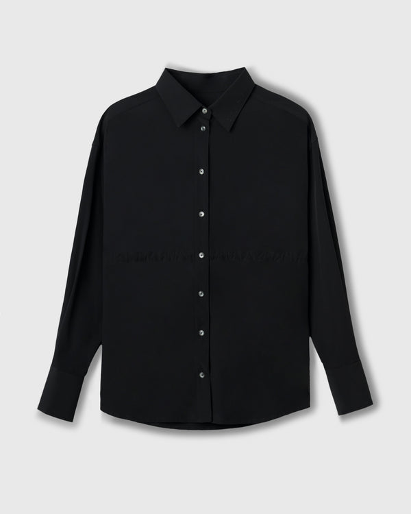 CRONOS WOMEN LIGHT STRETCH SHIRT【BLACK】