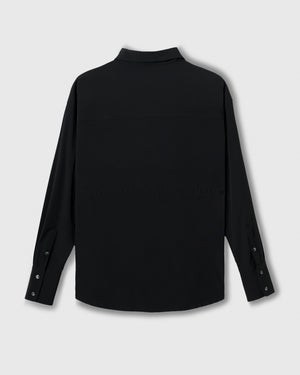 CRONOS WOMEN LIGHT STRETCH SHIRT【BLACK】