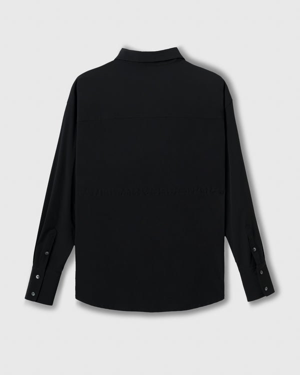 CRONOS WOMEN LIGHT STRETCH SHIRT【BLACK】