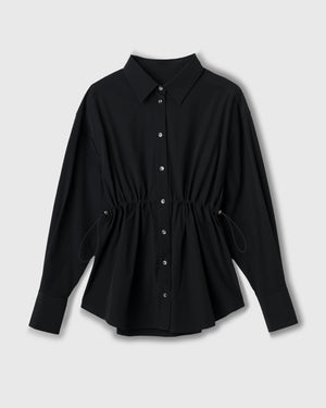 CRONOS WOMEN LIGHT STRETCH SHIRT【BLACK】