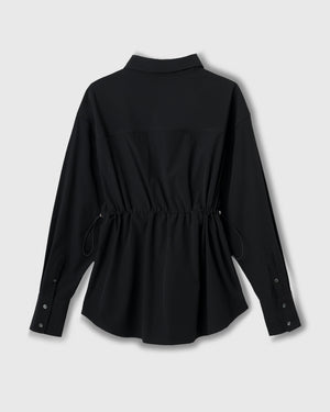 CRONOS WOMEN LIGHT STRETCH SHIRT【BLACK】
