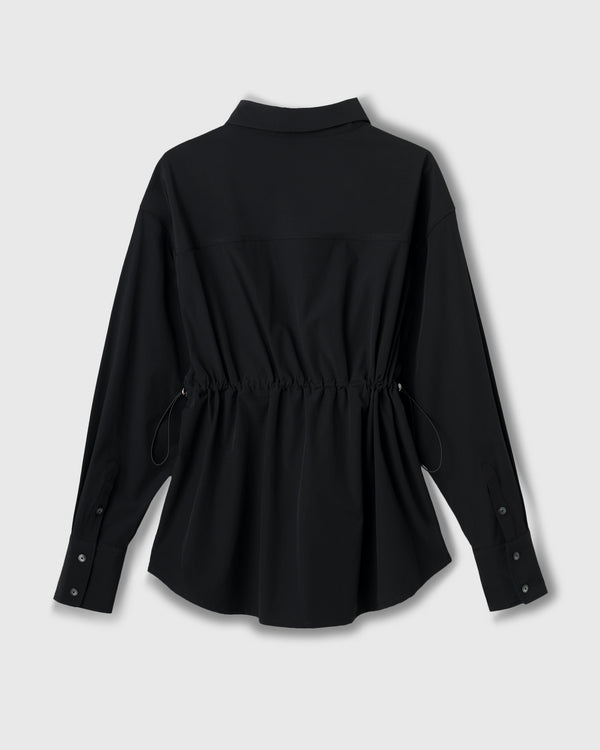 CRONOS WOMEN LIGHT STRETCH SHIRT【BLACK】