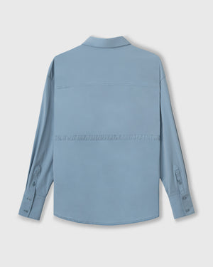 CRONOS WOMEN LIGHT STRETCH SHIRT【BLUE】