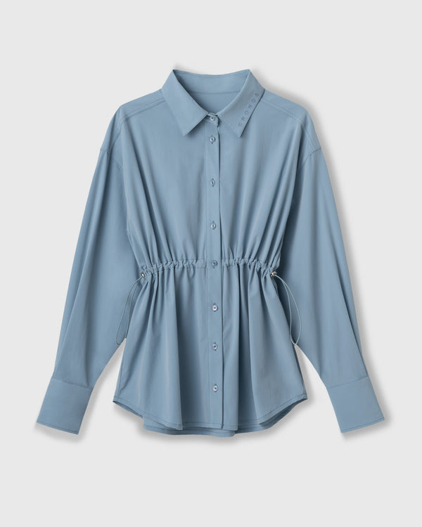 CRONOS WOMEN LIGHT STRETCH SHIRT【BLUE】