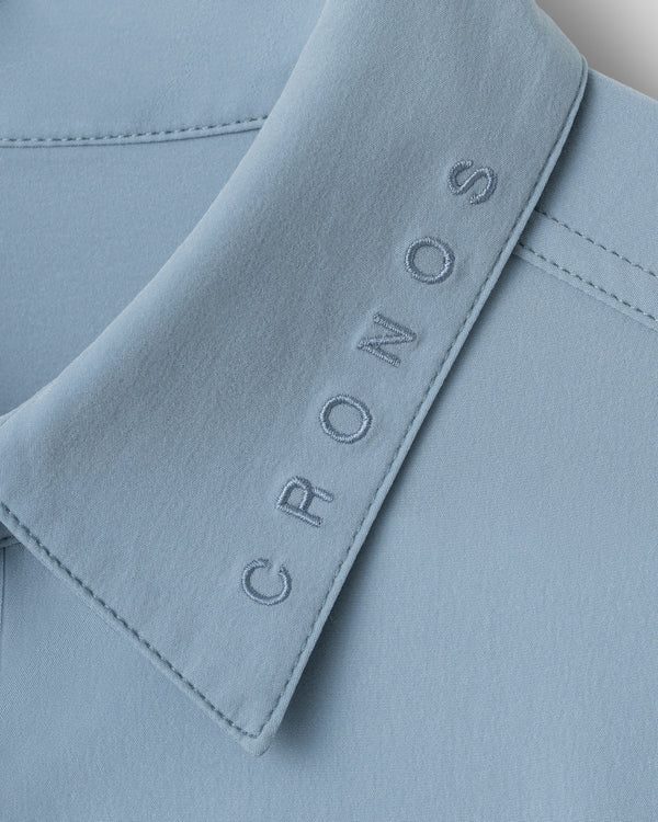 CRONOS WOMEN LIGHT STRETCH SHIRT【BLUE】