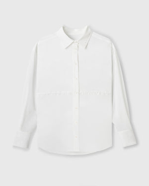 CRONOS WOMEN LIGHT STRETCH SHIRT【WHITE】