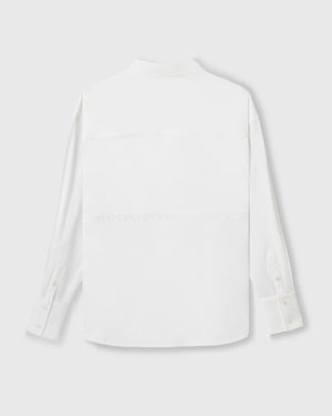 CRONOS WOMEN LIGHT STRETCH SHIRT【WHITE】