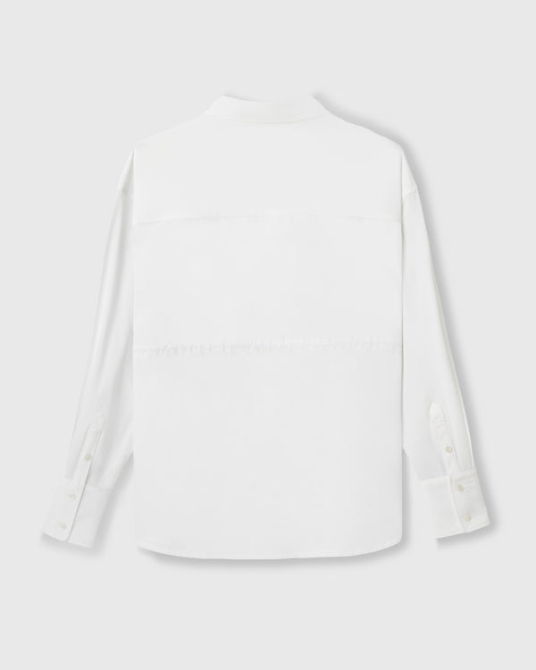 CRONOS WOMEN LIGHT STRETCH SHIRT【WHITE】