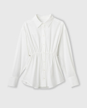 CRONOS WOMEN LIGHT STRETCH SHIRT【WHITE】