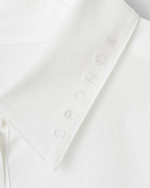 CRONOS WOMEN LIGHT STRETCH SHIRT【WHITE】