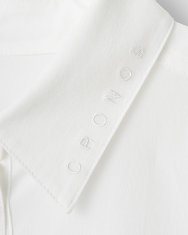CRONOS WOMEN LIGHT STRETCH SHIRT【WHITE】