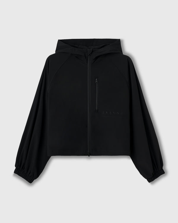 CRONOS WOMEN LIGHT STRETCH HOODIE【BLACK】