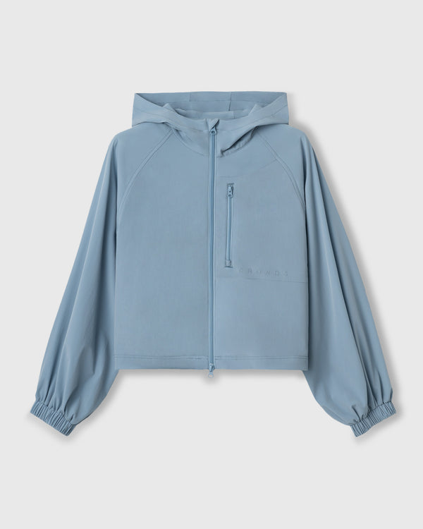 CRONOS WOMEN LIGHT STRETCH HOODIE【BLUE】