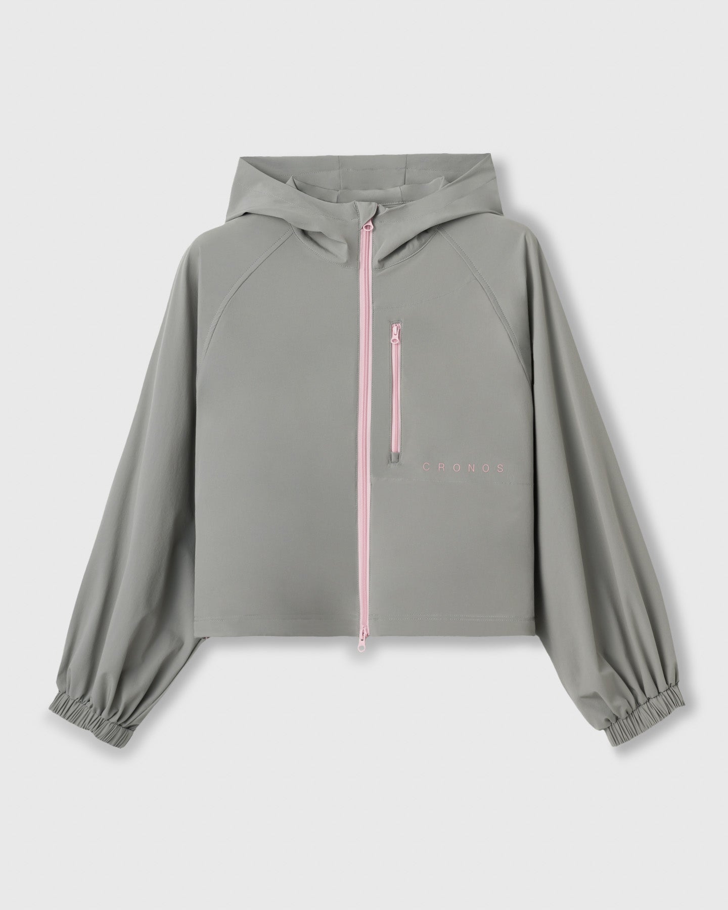 CRONOS WOMEN LIGHT STRETCH HOODIE【GRAY】
