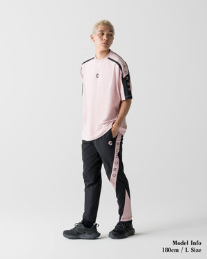 CRONOS COOL SIDE LINE JOGGER PANTS【BLACK×PINK】