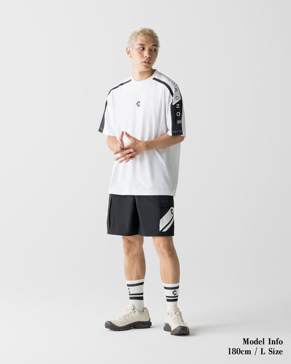CRONOS SWITCH LINE CARGO SHORTS【BLACK】
