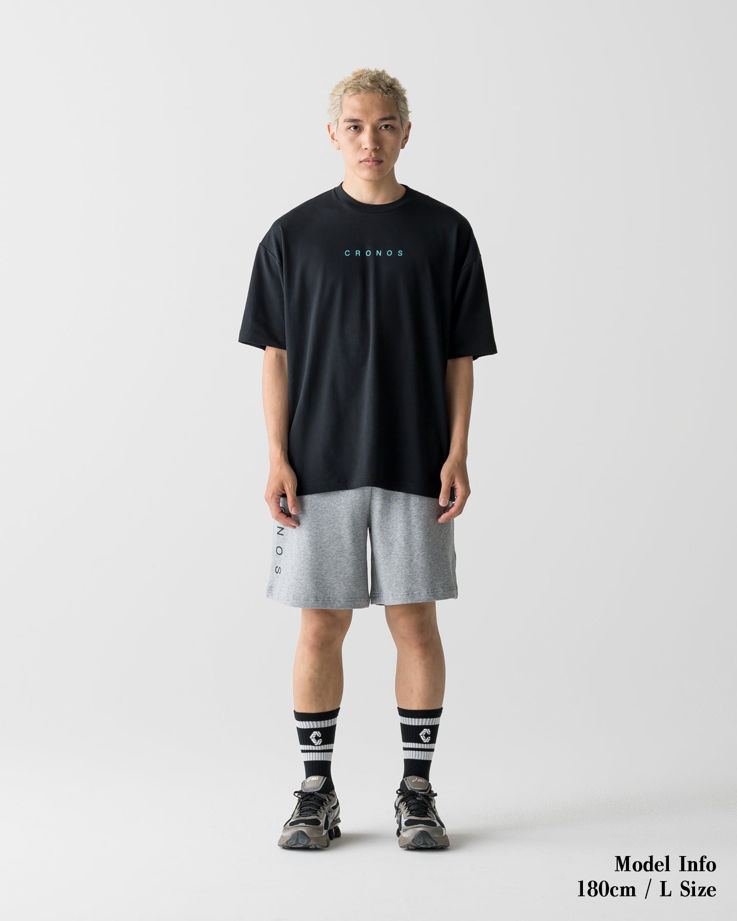 CRONOS DRY ACTIVE S/S TEE【BLACK×T.BLUE】