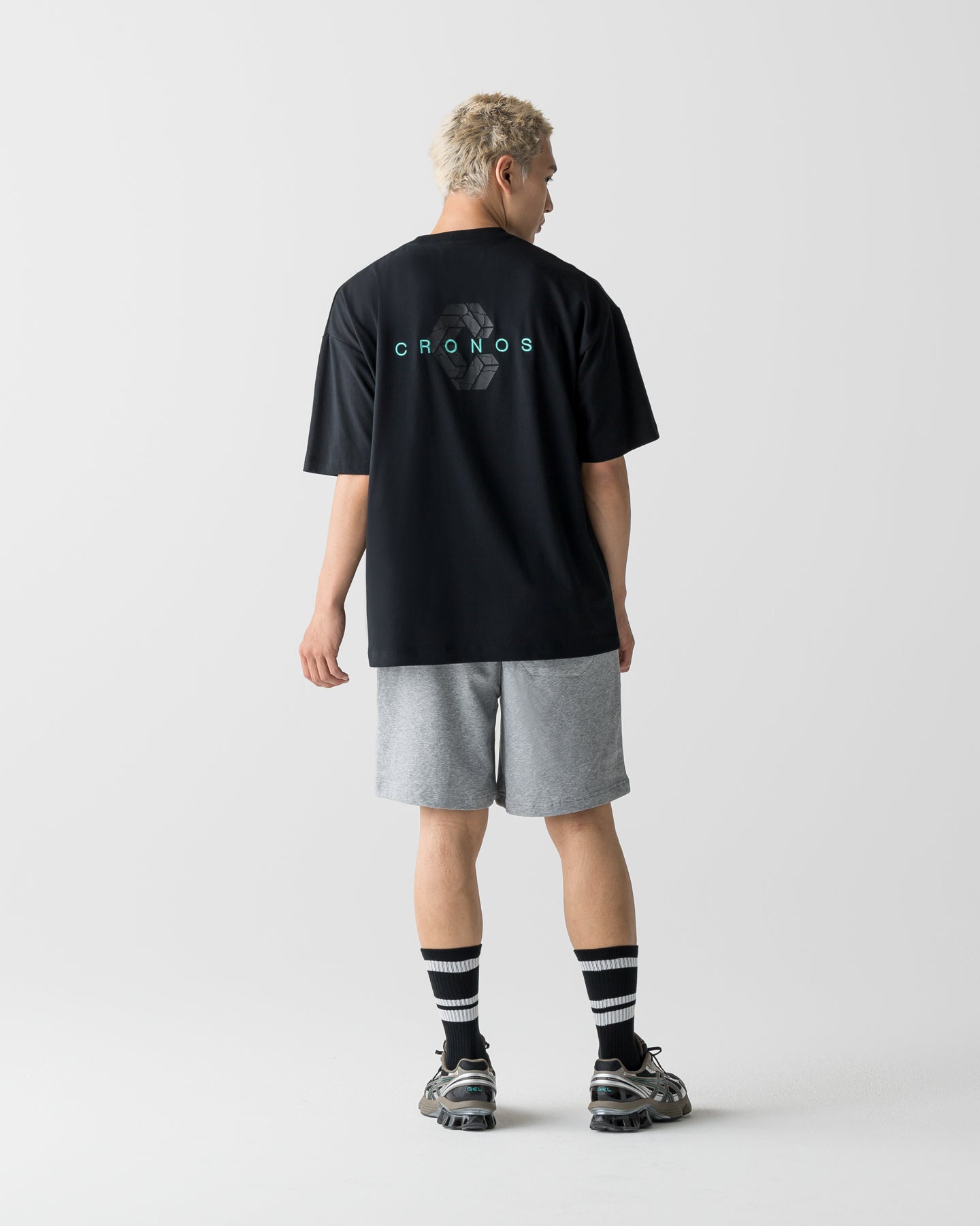 CRONOS BASIC SWEAT SHORTS【M.GRAY】