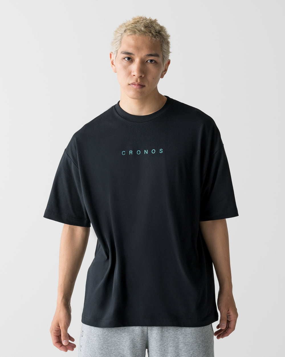 CRONOS DRY ACTIVE S/S TEE【BLACK×T.BLUE】