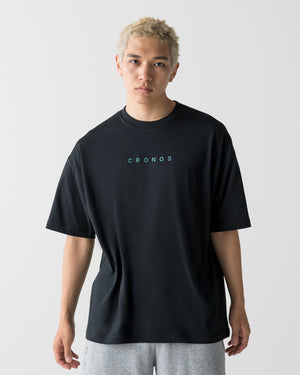 CRONOS DRY ACTIVE S/S TEE【BLACK×T.BLUE】