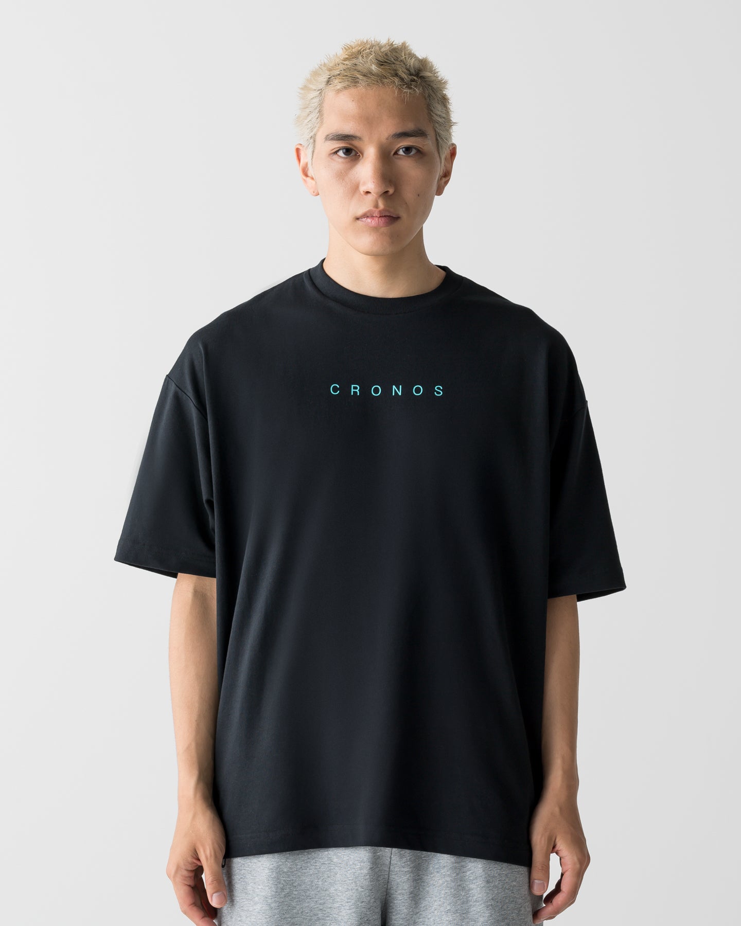 CRONOS DRY ACTIVE S/S TEE【BLACK×T.BLUE】