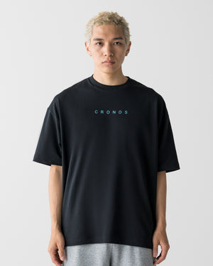 CRONOS DRY ACTIVE S/S TEE【BLACK×T.BLUE】