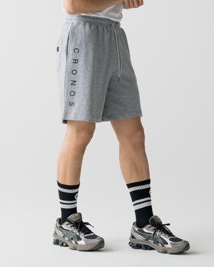 CRONOS BASIC SWEAT SHORTS【M.GRAY】