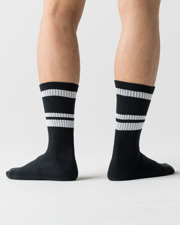 CRONOS LOGO LINE SOCKS【BLACK】
