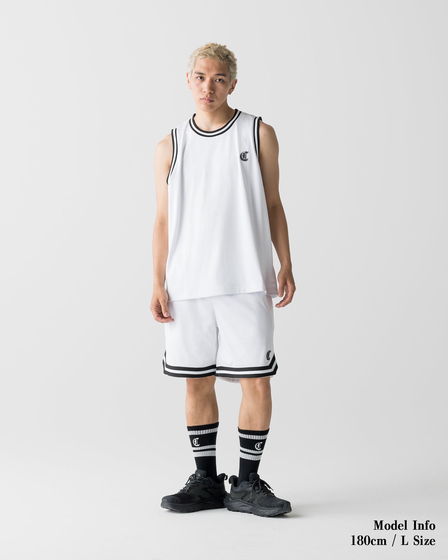 CRONOS LOGO MESH SLEEVE LESS YEL M 新品未開封 CRONOS BLACKLETTER BASKET MESH SLEEVELESS【WHITE】