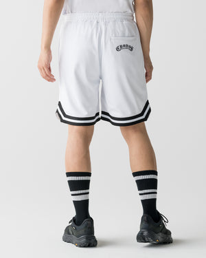 CRONOS BLACKLETTER BASKET MESH SHORTS【WHITE】