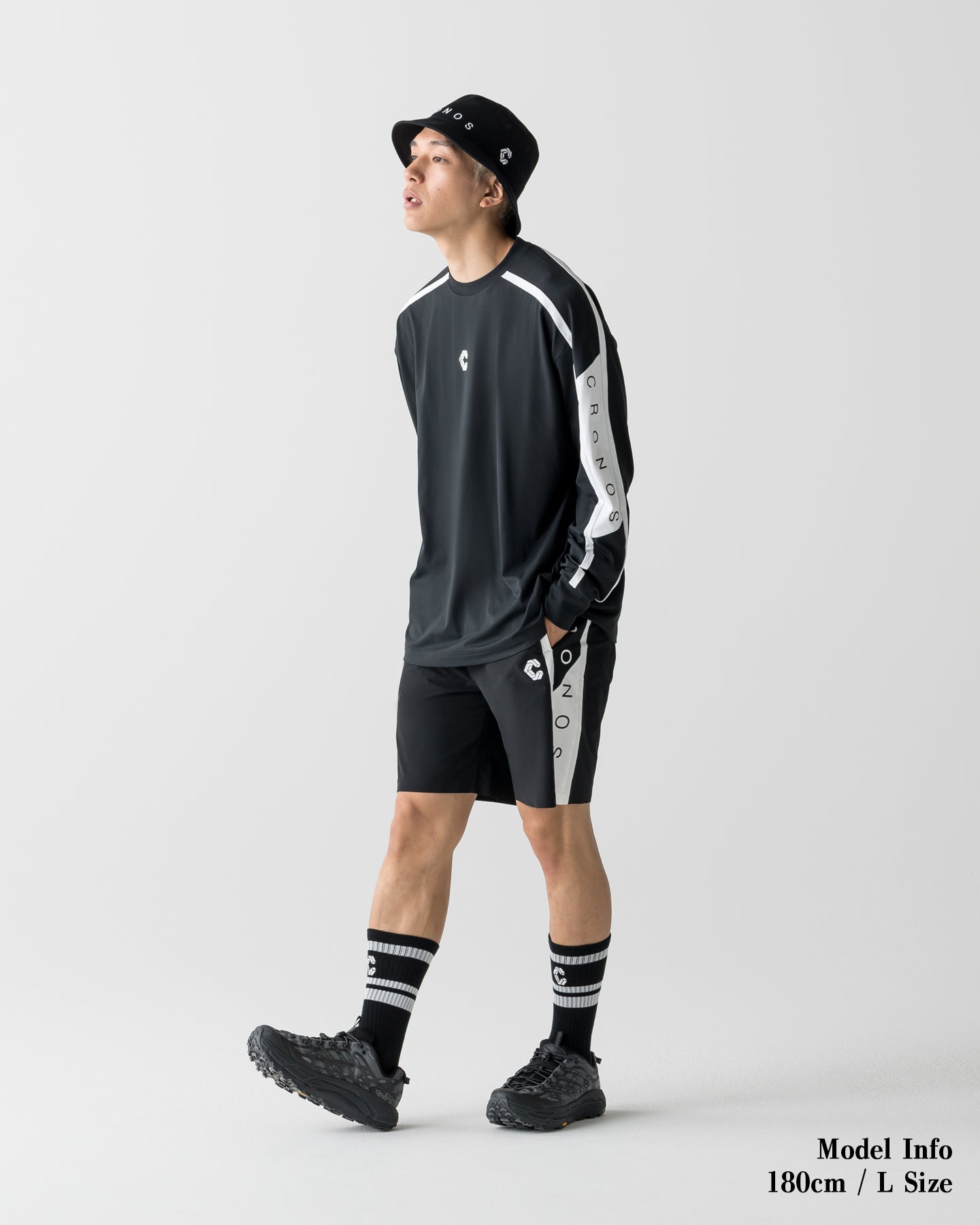 CRONOS COOL TOUCH L/S TEE【BLACK】