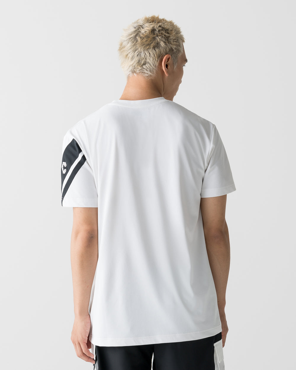 CRONOS SWITCH LINE REGULAR FIT S/S TEE【WHITE】