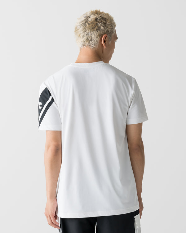 CRONOS SWITCH LINE REGULAR FIT S/S TEE【WHITE】