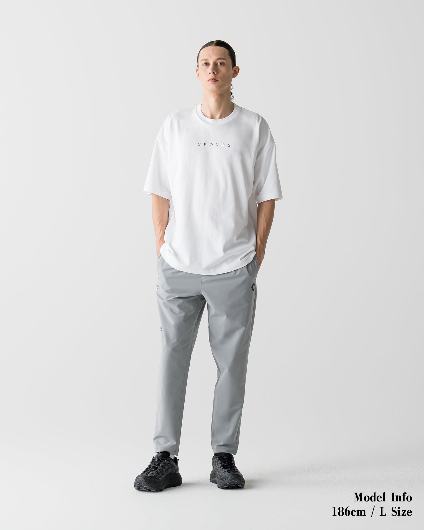 CRONOSジョガーパンツグレーM CRONOS DRY BASIC JOGGER PANTS【GRAY】